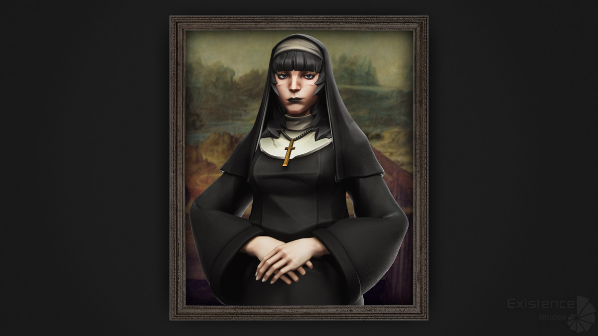 Nun Katharine - Stylized Gothic Character - #76