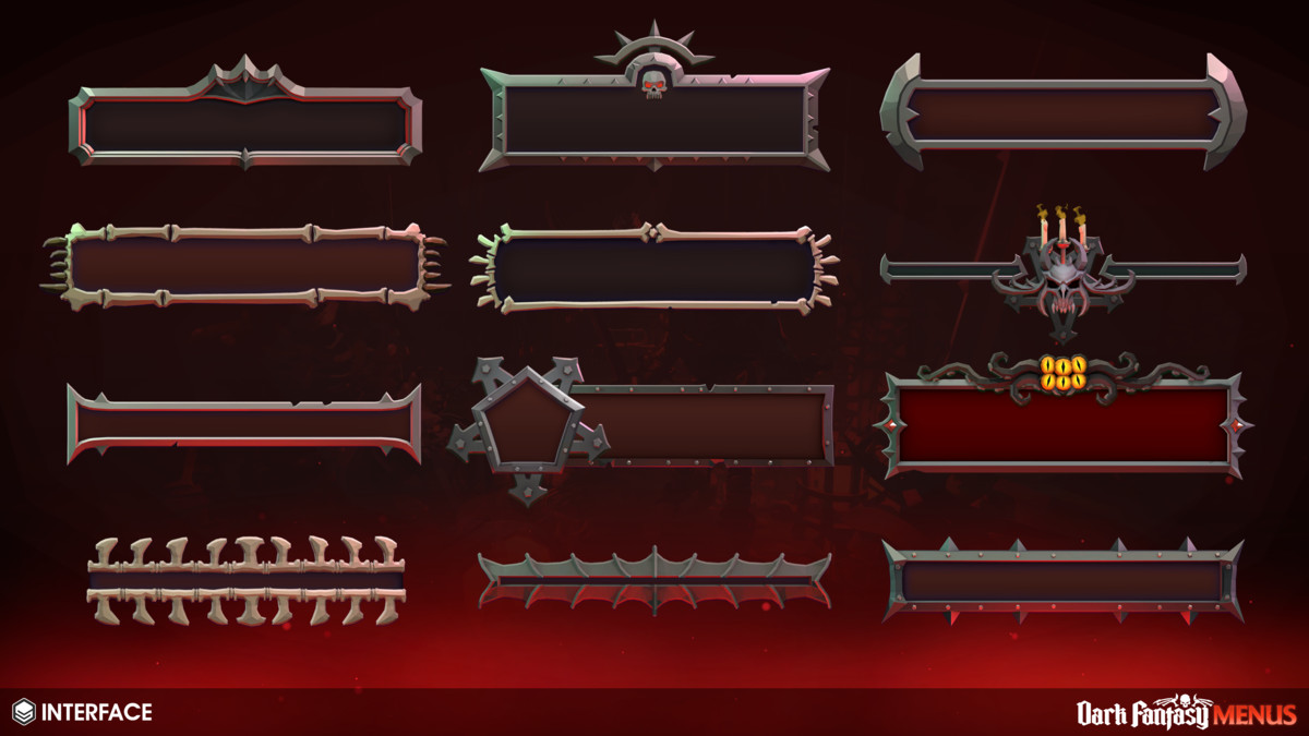 Dark Fantasy Menus - Synty INTERFACE - GUI, image 32