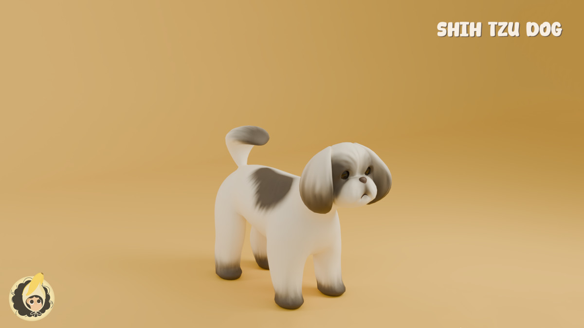 Animated Shih Tzu Dog
