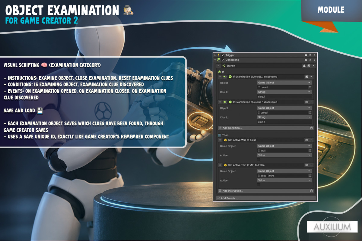 Object Examination for Game Creator 2