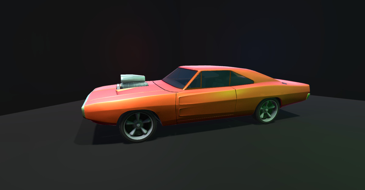 Car paintwork shader + lowpoly model car