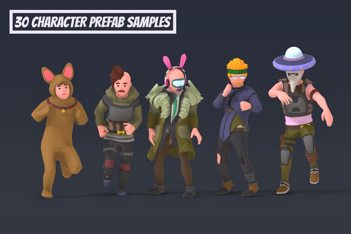 Customizable 3D Characters Ultimate Bundle