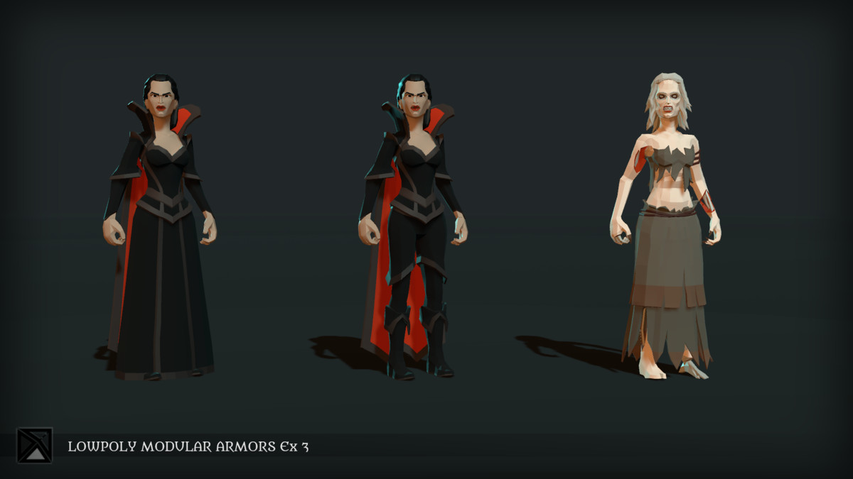 Low Poly Modular Armors Expansion Pack 03 - LOWPOLY MEDIEVAL FANTASY SERIES
