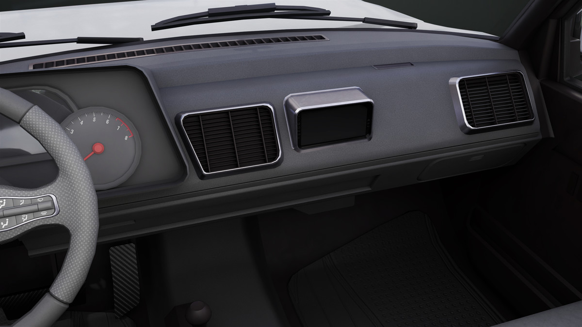 Pickup Truck01 Black and White URP HDRP Textures