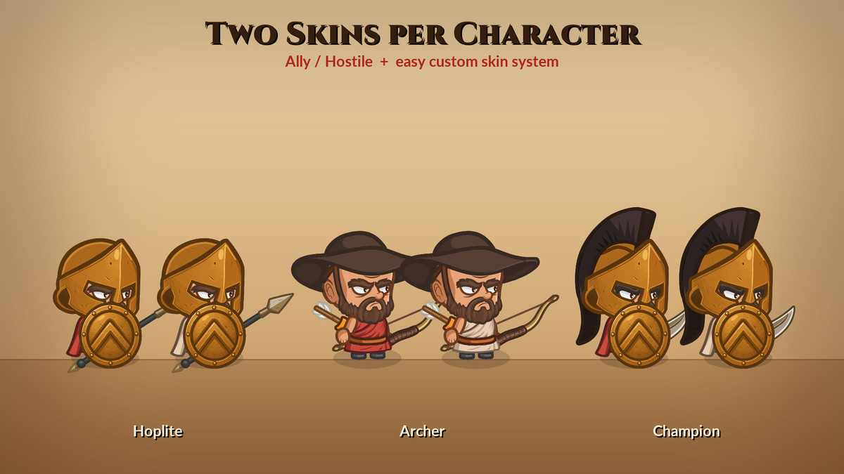 Spartan warriors pack