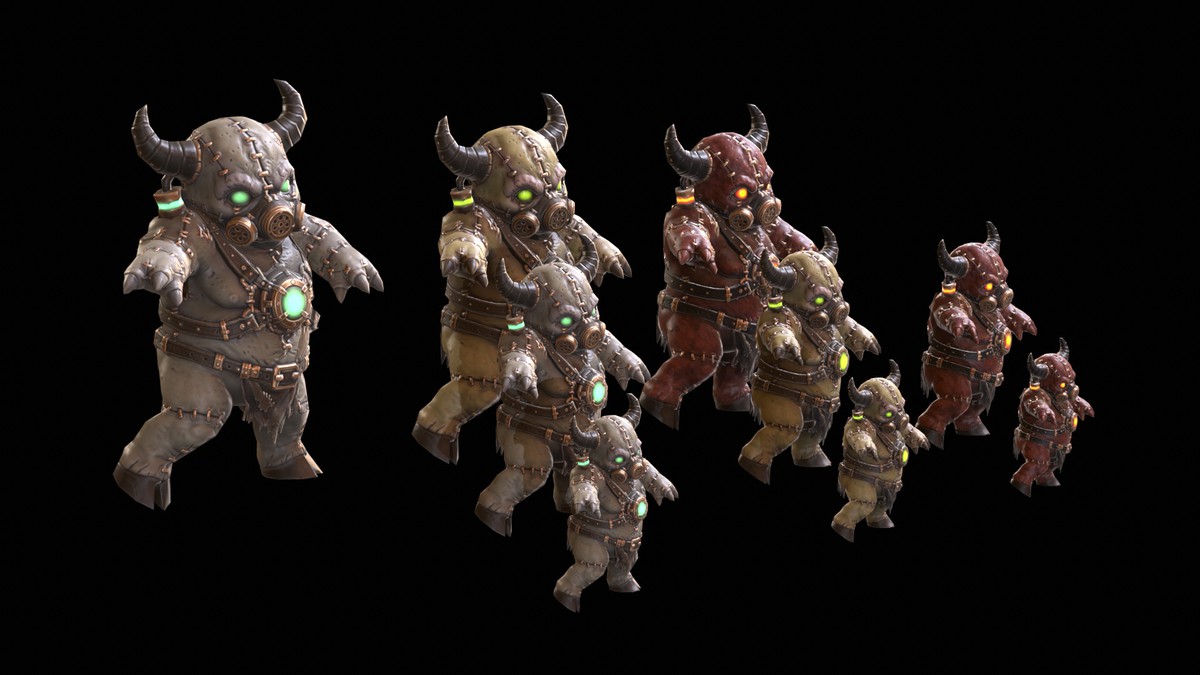 Chibi Necro Zombie Bull