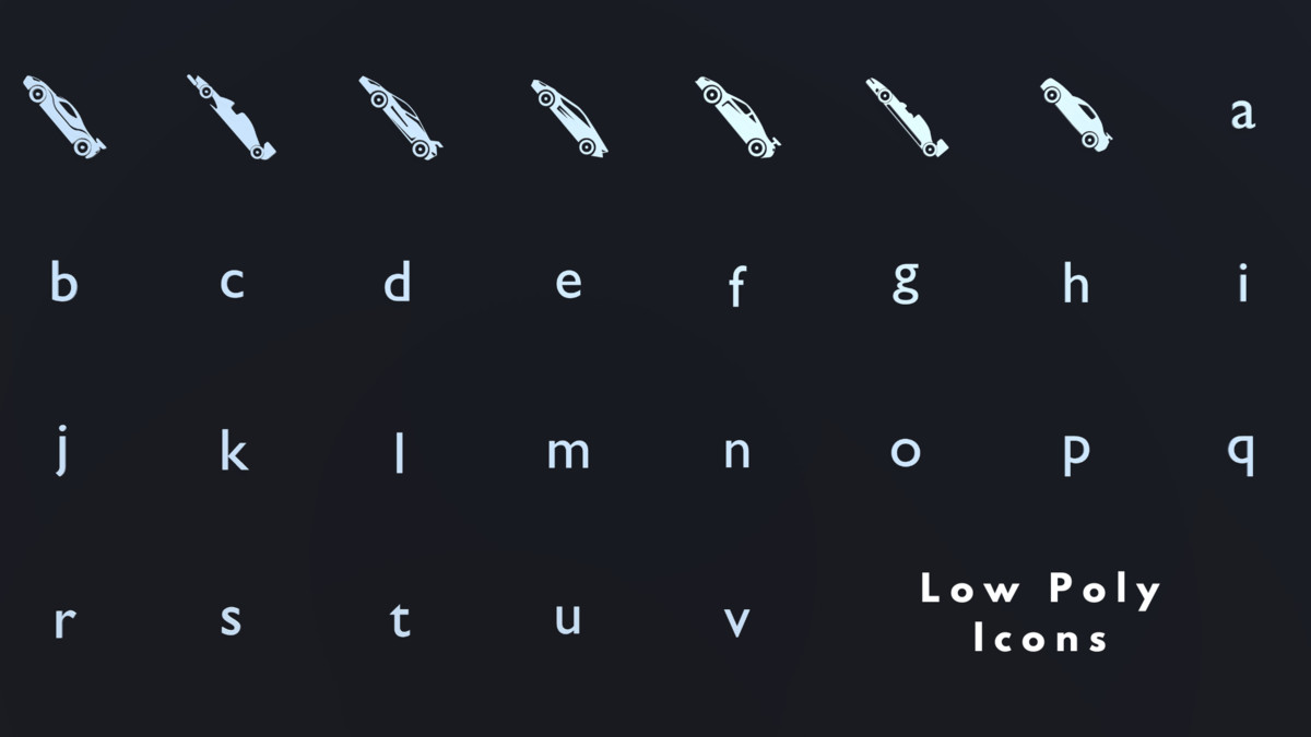 Low Poly 3D Icons - Bundle