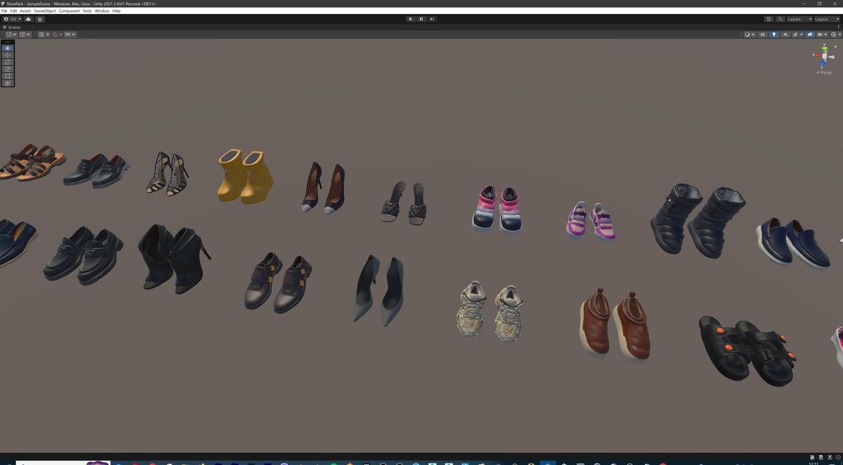Ultimate Shoe Pack (72 Footwear Low-poly 3D models)