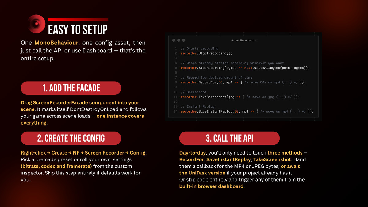 Native Screen Recorder & Instant Replay