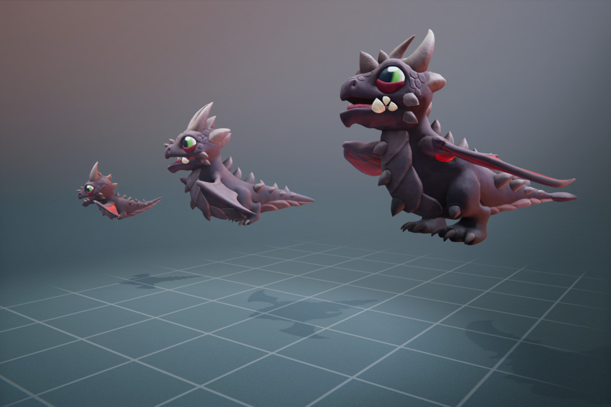 Shadow Dragon Family - Character + Animations