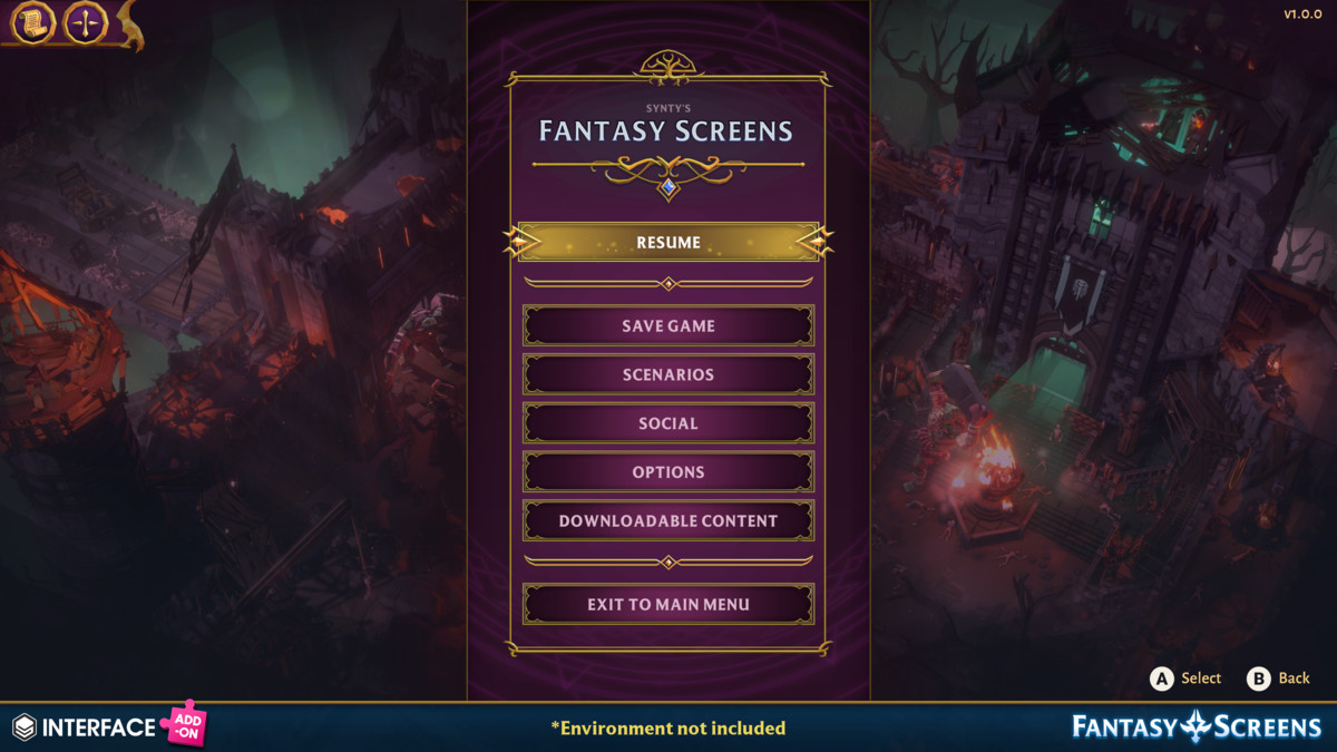 Fantasy Screens Add-On - Synty INTERFACE - GUI