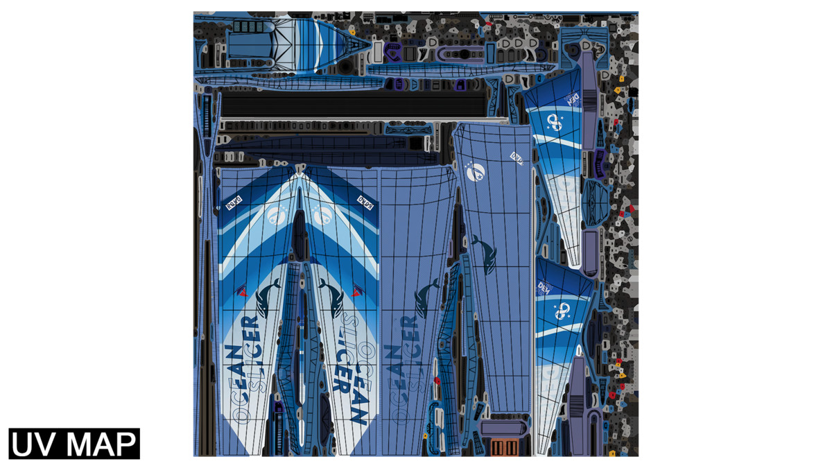 Yacht Hydrofoil Sailing Boats HDRP URP Textures