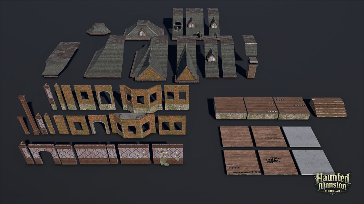 Modular Haunted Mansion (Haunted Mansion, Haunted House, Modular House, Mansion)
