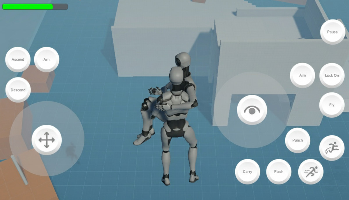 Starter Assets Third Person Controller Superman - Mobile