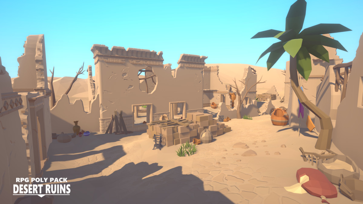RPG Poly Pack - Desert Ruins