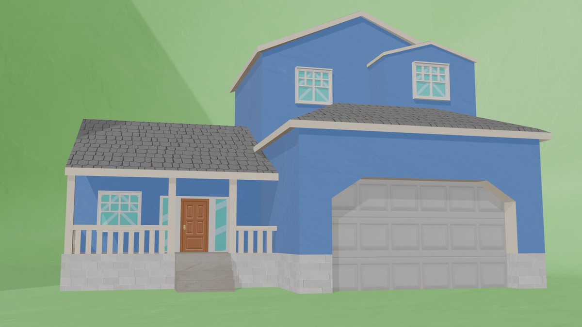 10 Low Poly House Pack Vol 1