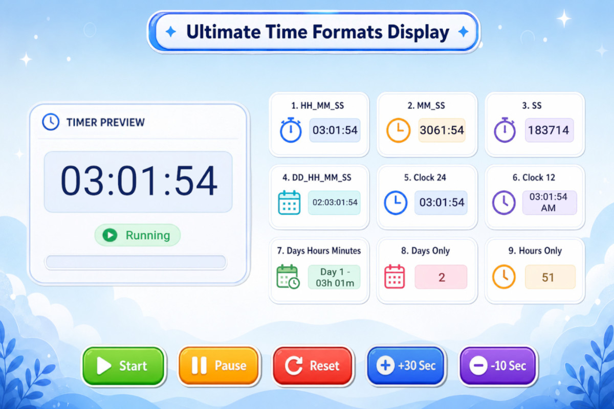Ultimate Time Management System: Timers, Save & Offline Progress