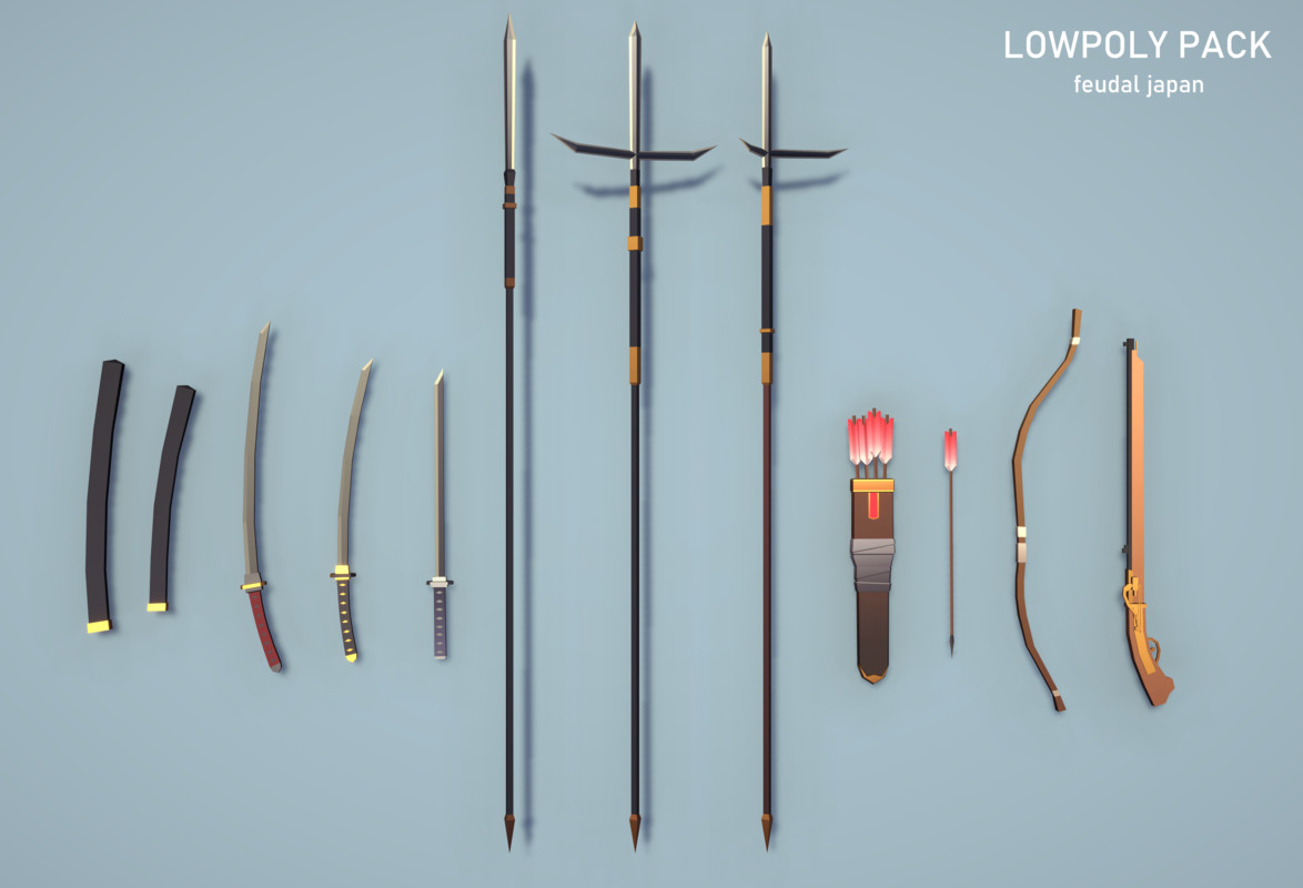 LowpolyPack_Feudal Japan