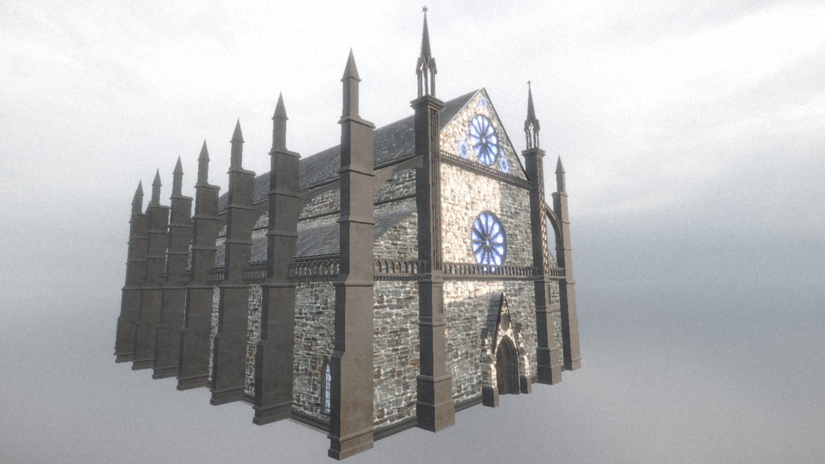 Church modular with interiors