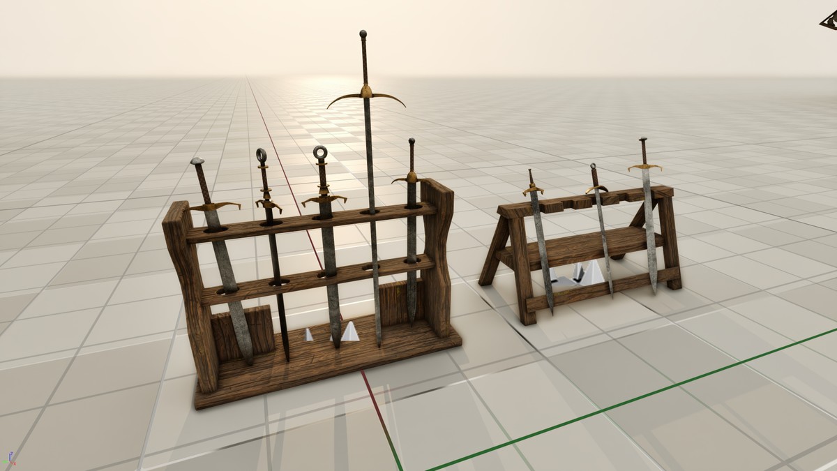 Medieval 3D Buildings Set