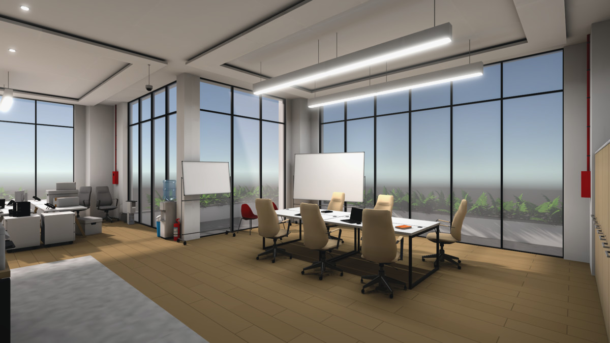 Office Interior Props Low Poly Asset Pack