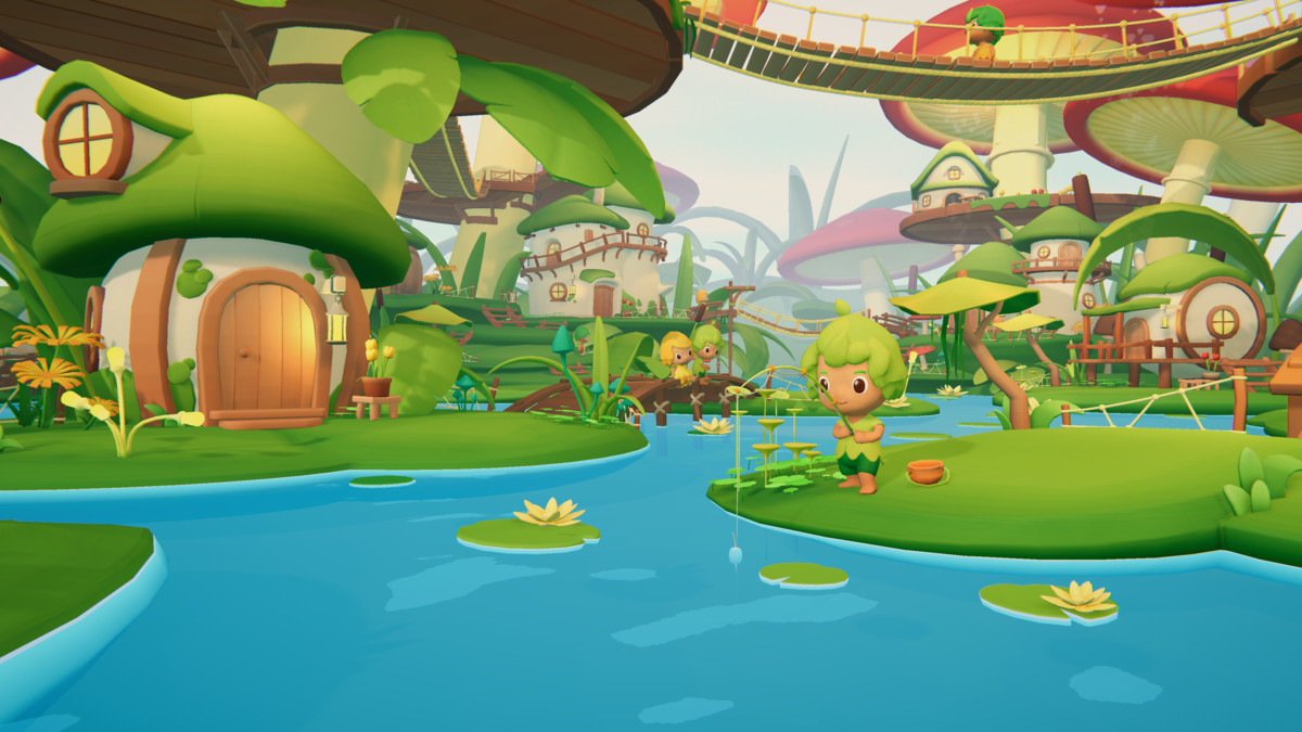 Shimmering Mushroom Village - Low Poly Fantasy Environment