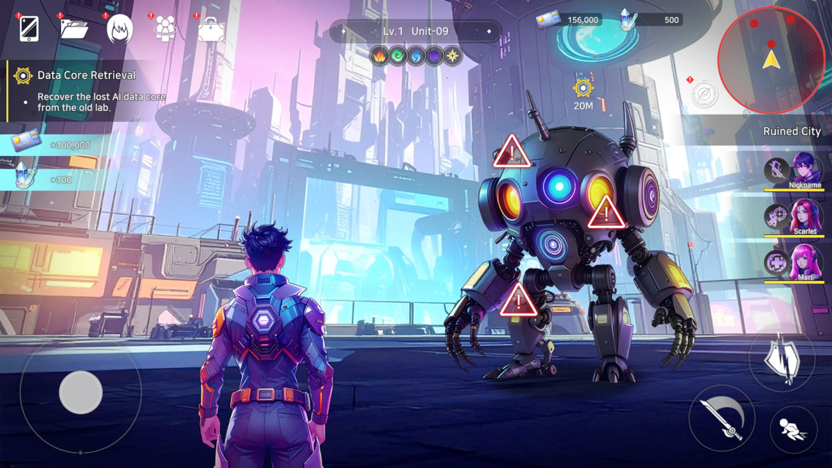 Sci-Fi Turn-Based UI