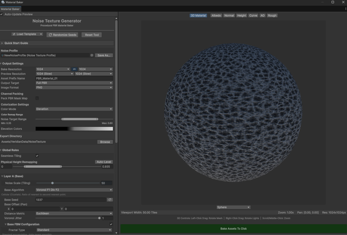 Noise Texture Generator: Procedural PBR Baker