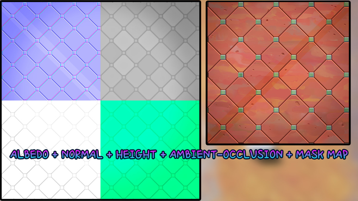 Handpainted Tiles Textures Pro | Terrain Tool | URP HDRP