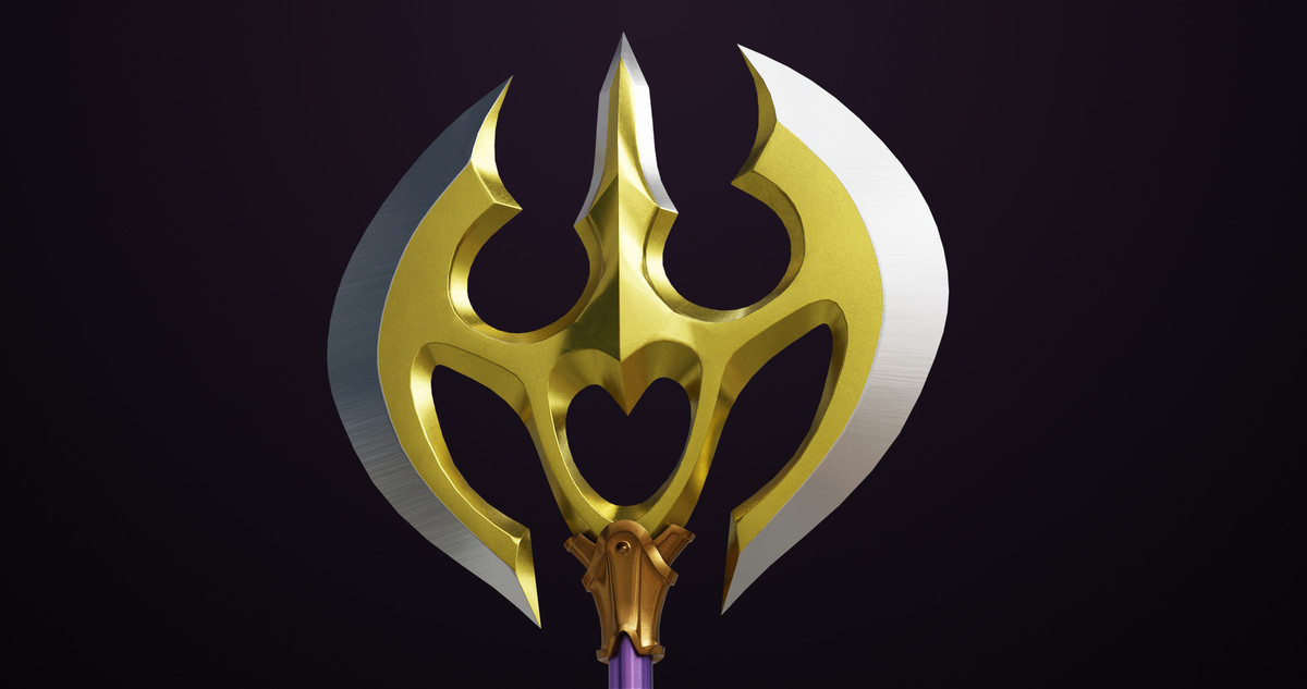 Battle Axe 06 Gold URP HDRP Textures