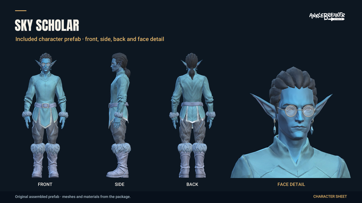 Stylized Elves Characters - Facial & Body Rig