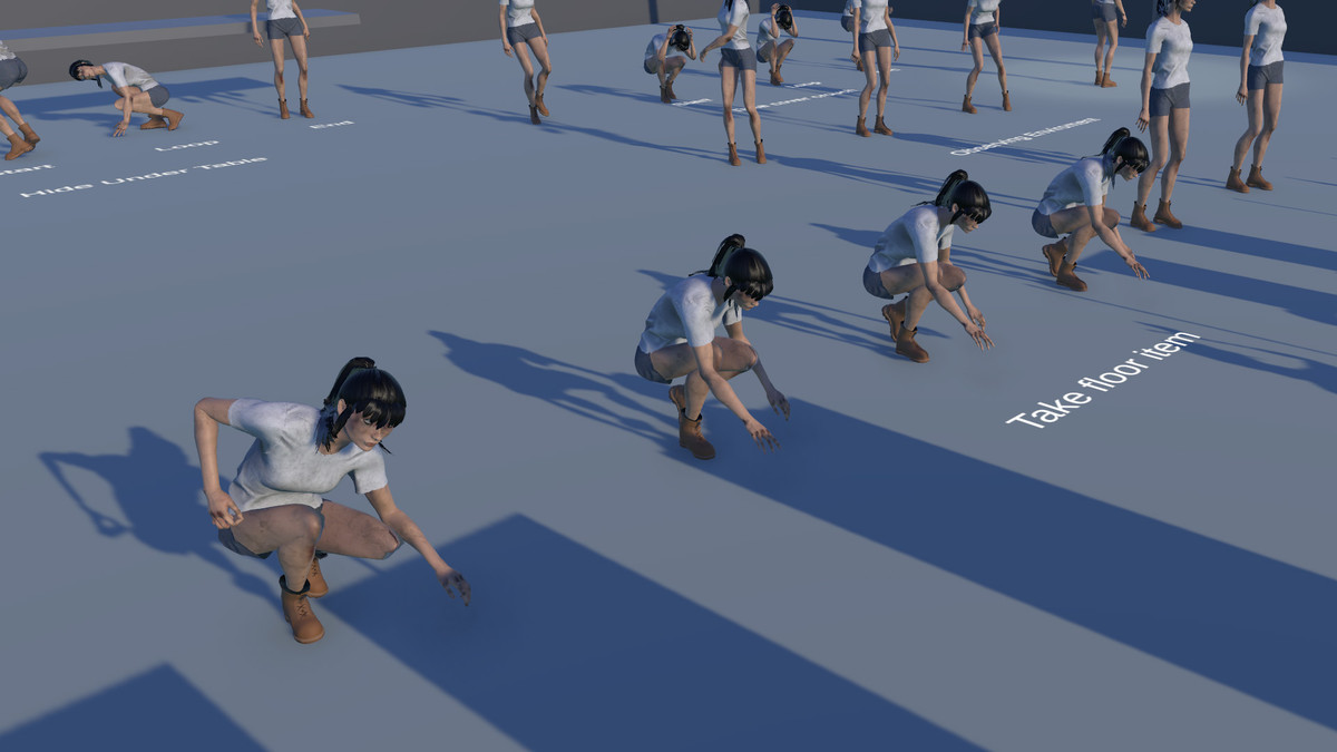 Female Horror Survivor Animations