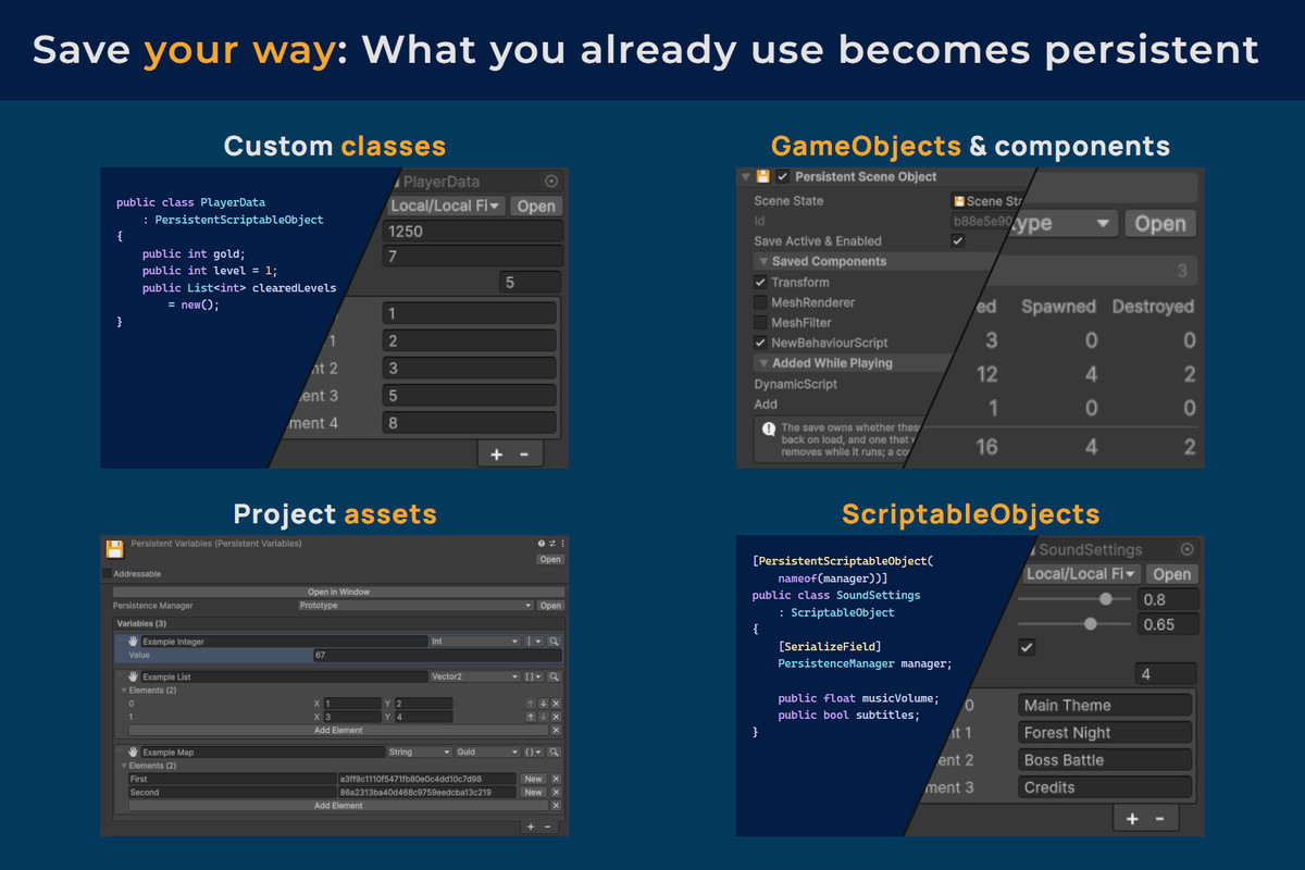 Unity Hidden Object Persistent Asset: Inspector-Driven Save Framework