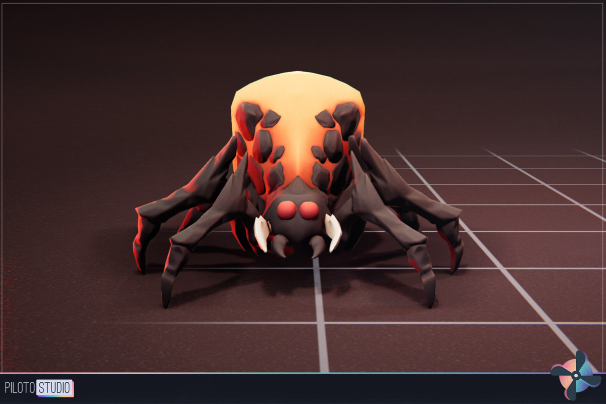 Spider Magma - 3 Characters + Animations