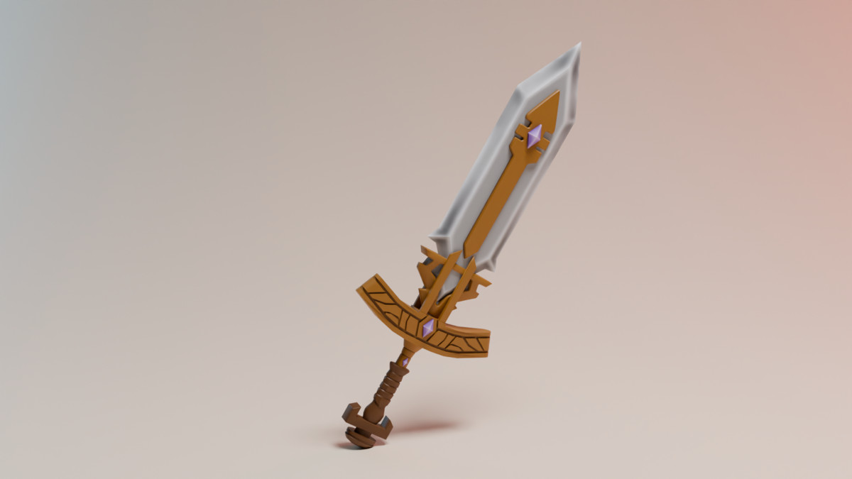 Low Poly Sword Stylized - URP
