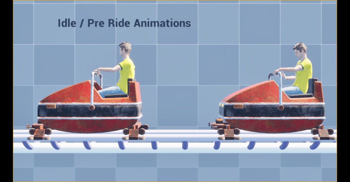 Roller Coaster NPC Animation