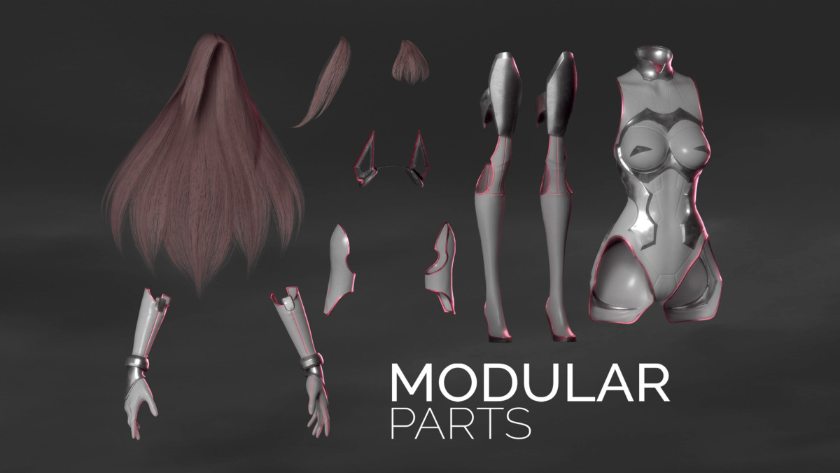 Stellar Aerith - Anime Sci-fi Girl