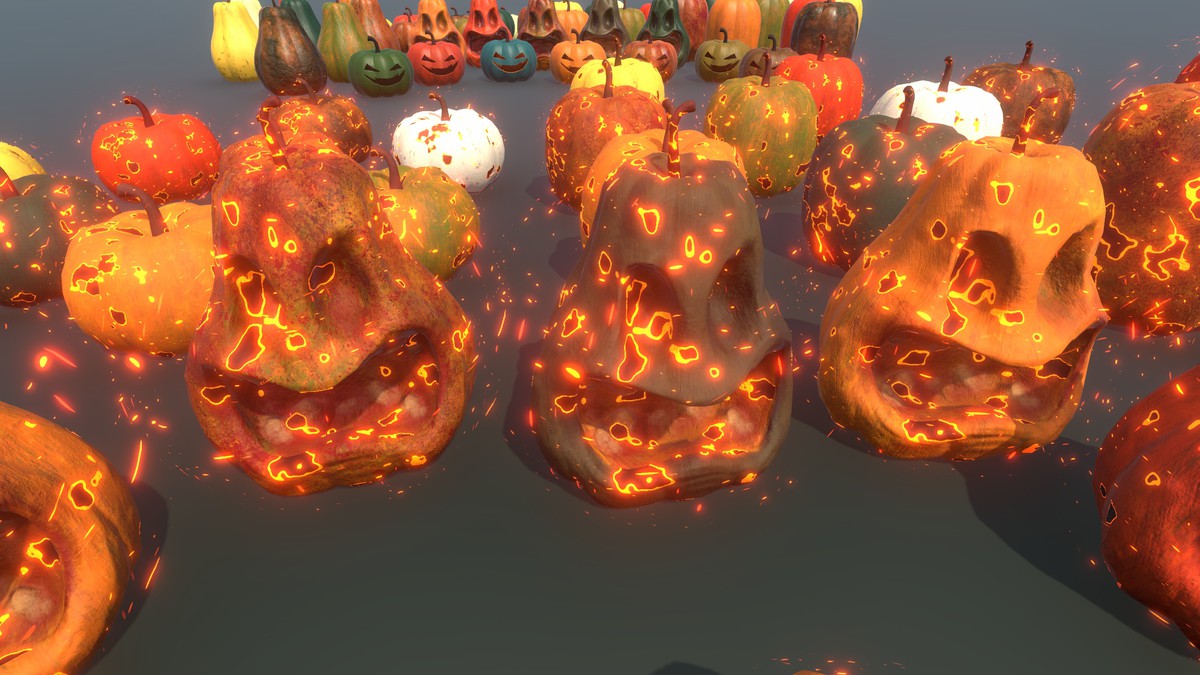 Halloween Pumpkins - Burnable Edition