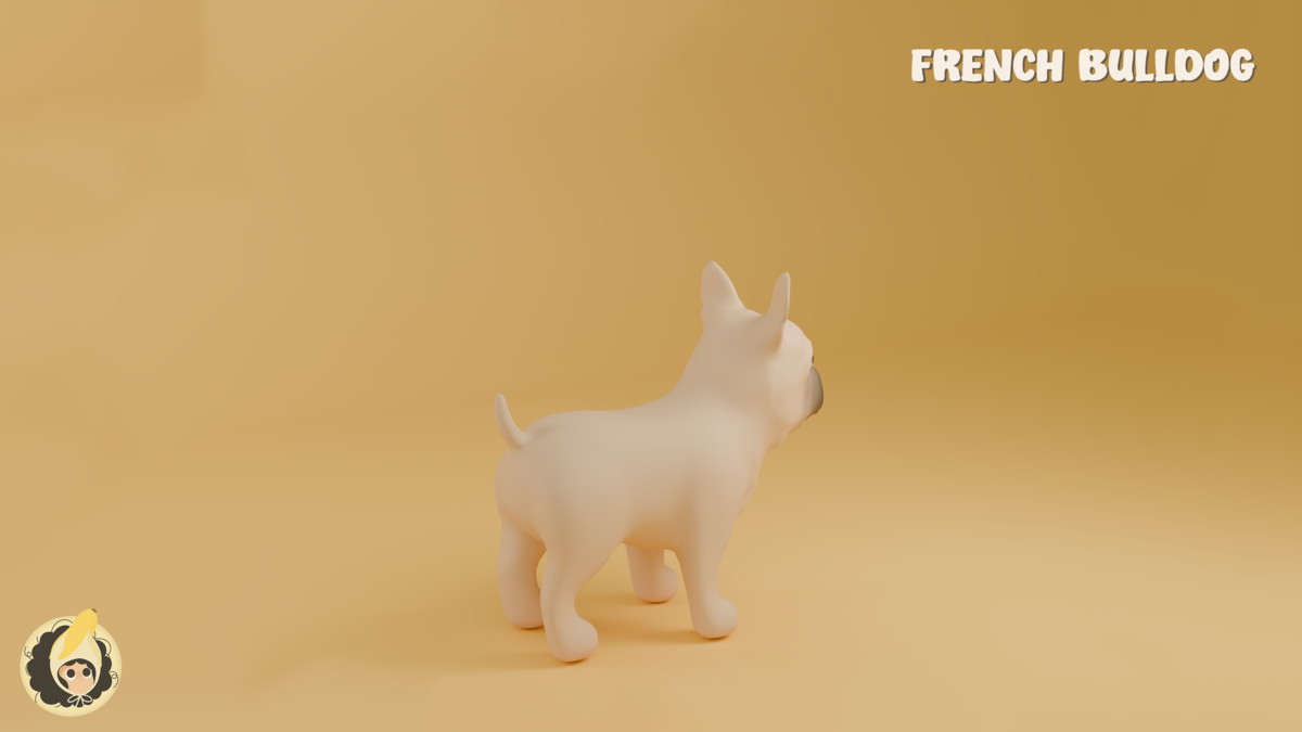 Animated French Bulldog