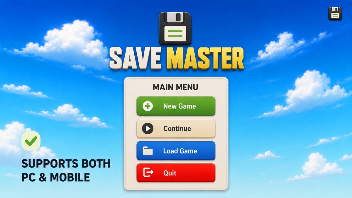 Save Master - Save and Load System with Multiple Slot Support