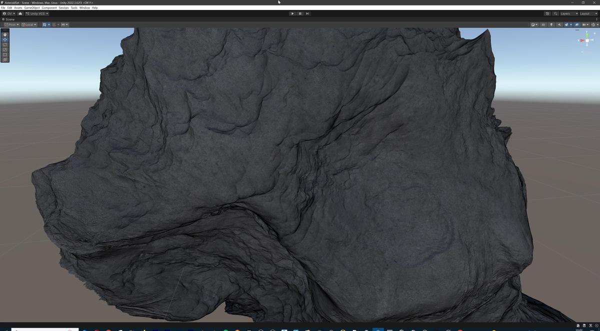 Detailed Asteroids Set: 3 high-poly Assets