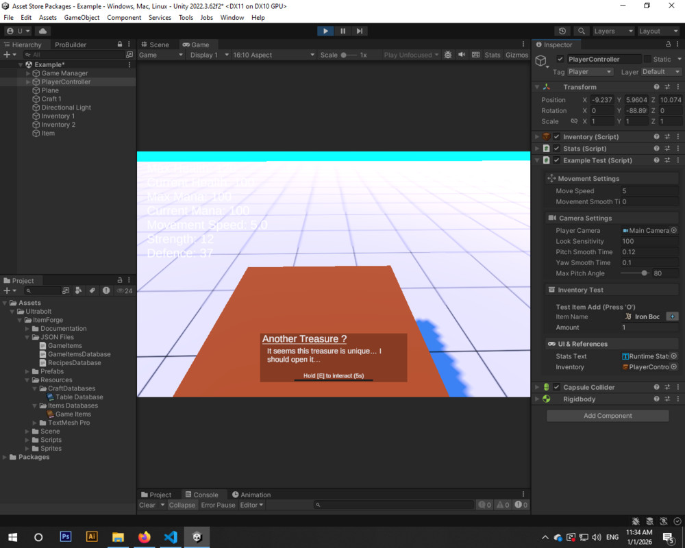 ItemForge - Advanced Inventory System