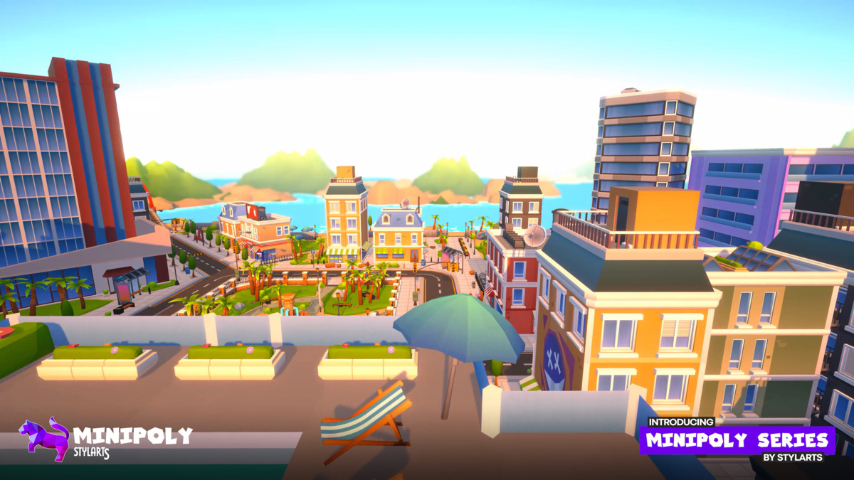 Minipoly Series - Modern Island City ( Stylized Lowpoly Environment )