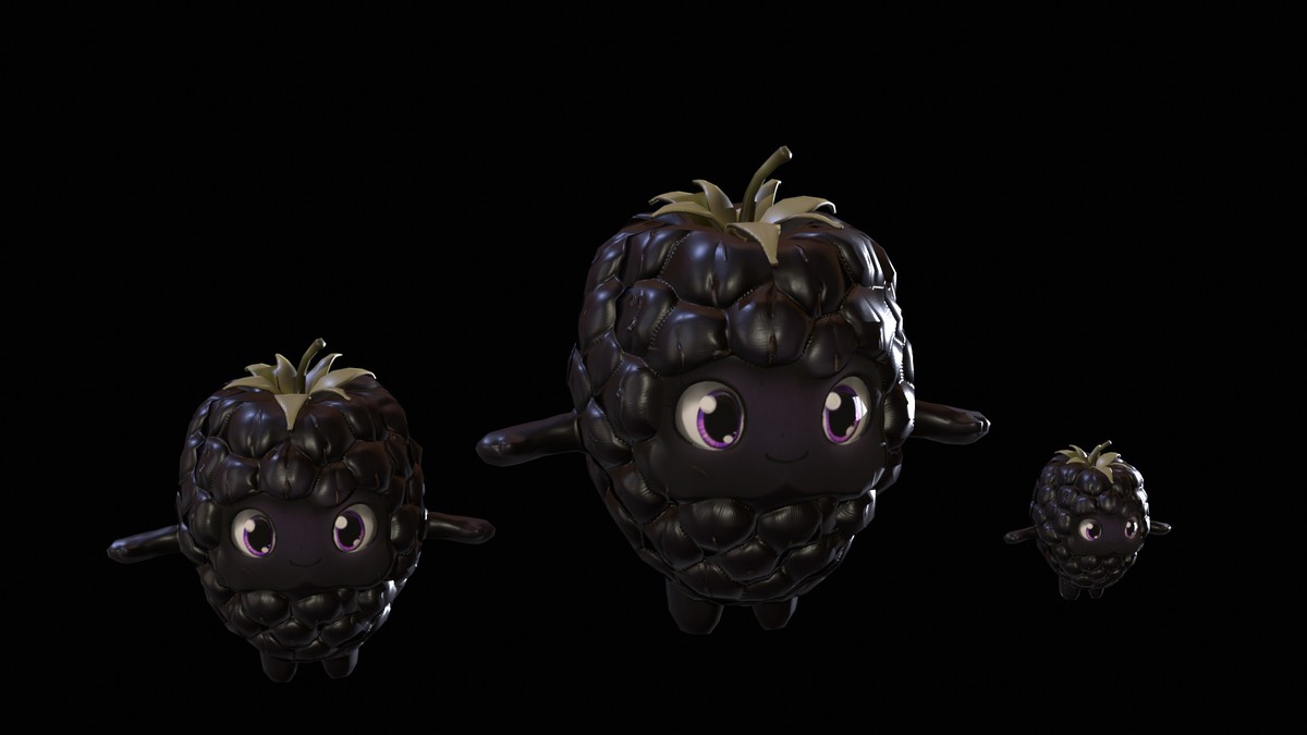 Chibi Fruit Blackberry Two