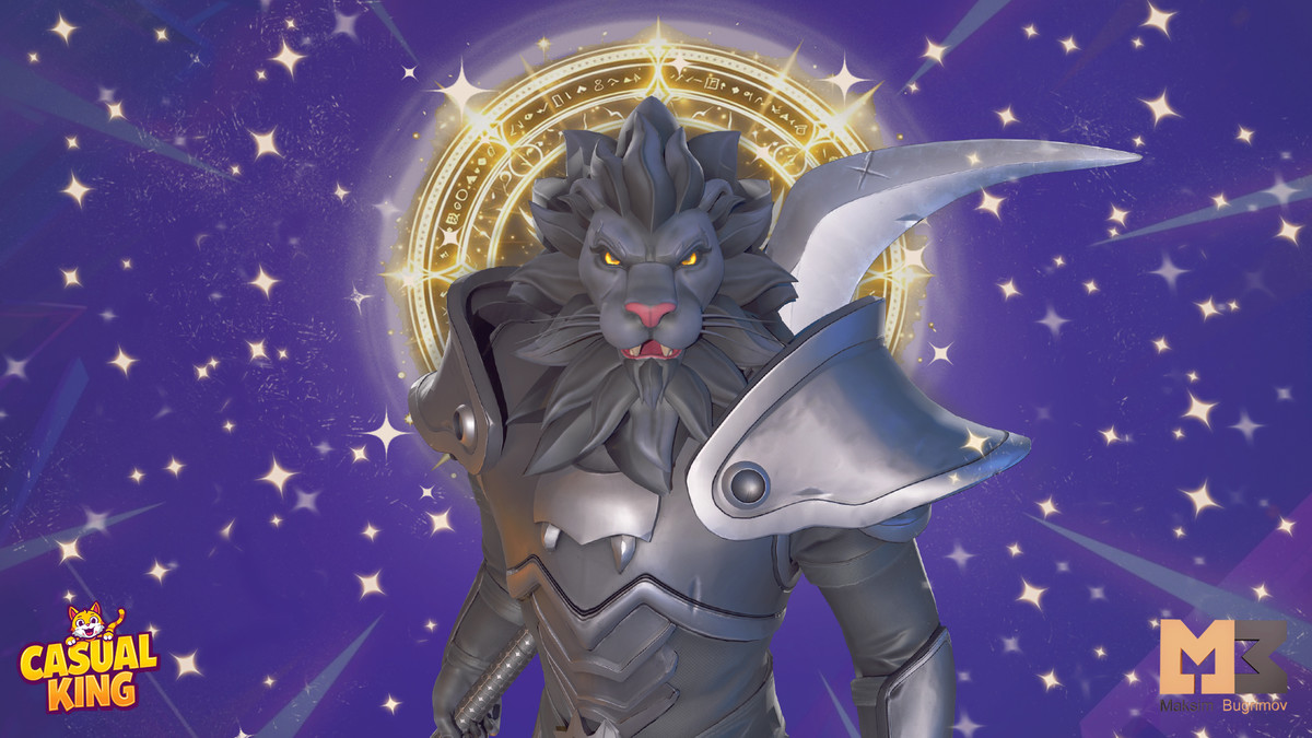 Lion Cartoon Character