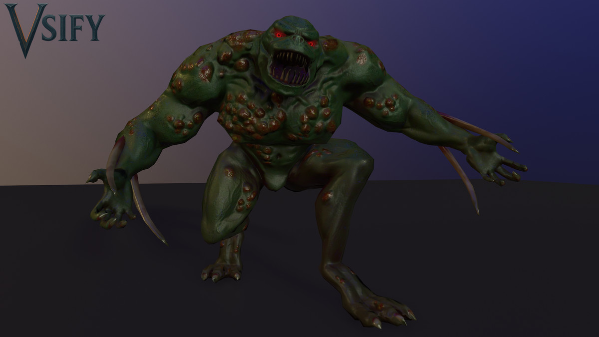 Bog Lord – Stylized Fantasy Creature | Retarget-Ready PBR + Animations