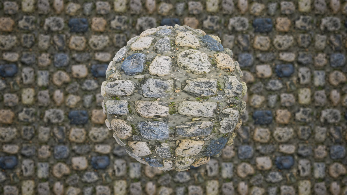 Realistic Materials - Cobblestone 1