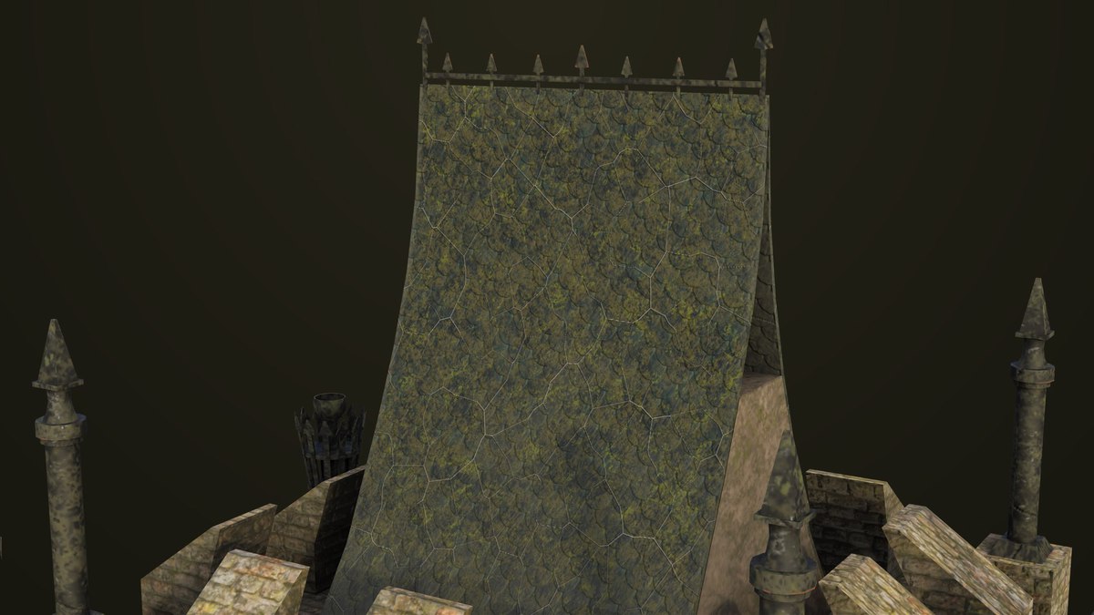 Old Castle Watch Tower 01 URP HDRP Textures