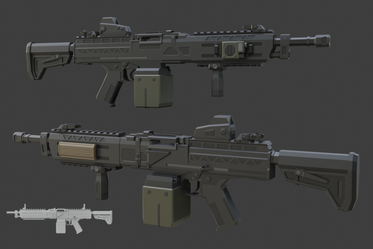 Low Poly Weapon Bundle Pack 3