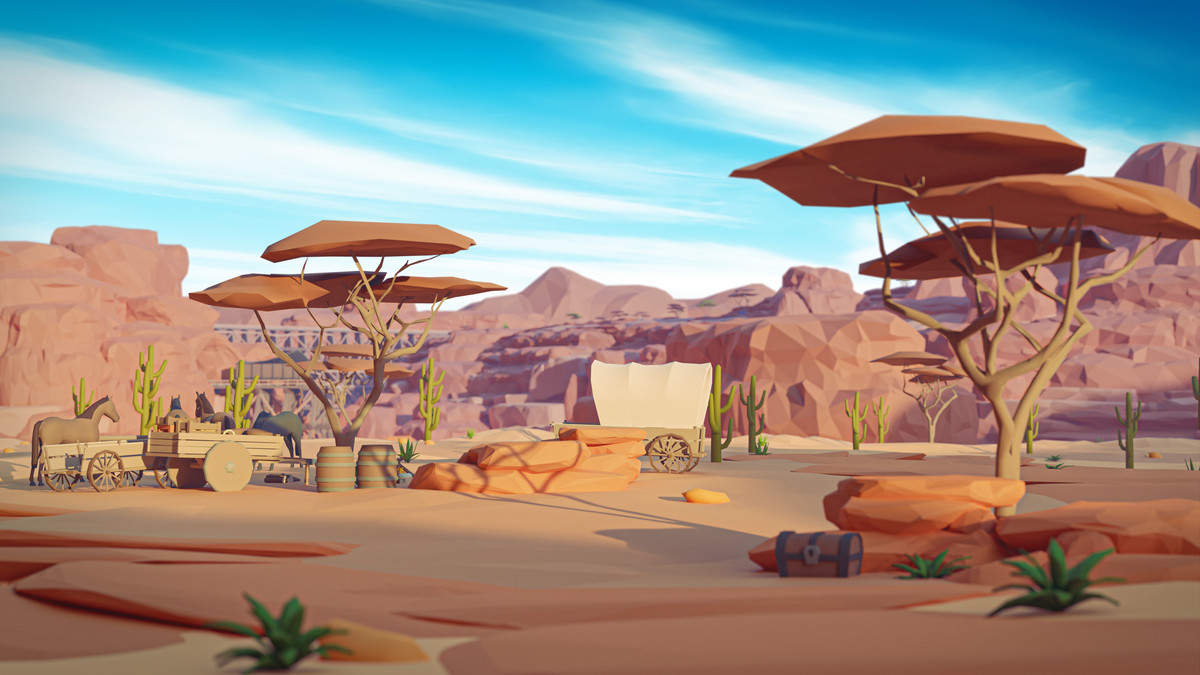 Wild West - Low Poly 3D Models Pack